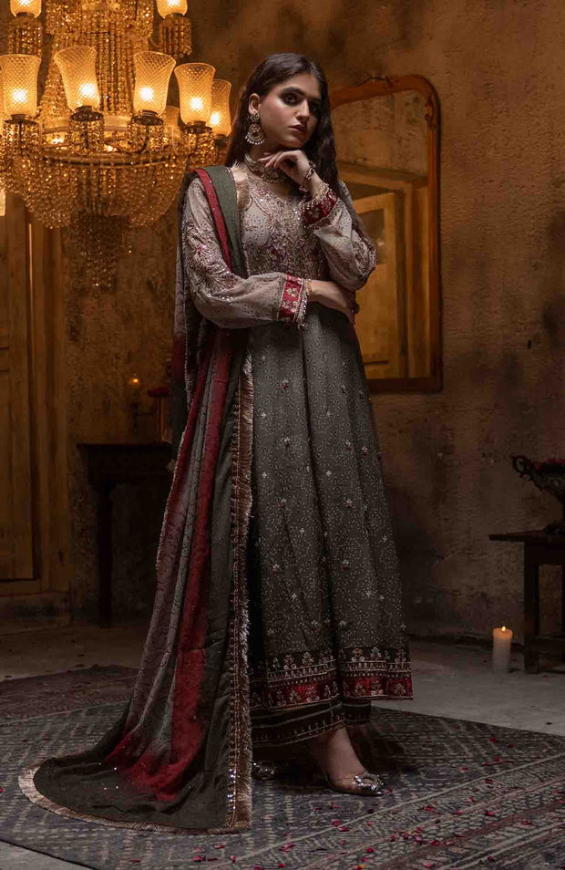 Abtextiles - Zurr Signature Luxury Chiffon'25 by AB Textiles Chiffon Suit Ready To wear 3 Piece-Wedding Collection - aubranz.com