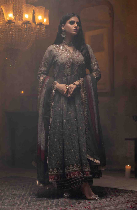 Abtextiles - Zurr Signature Luxury Chiffon'25 by AB Textiles Chiffon Suit Ready To wear 3 Piece-Wedding Collection - aubranz.com