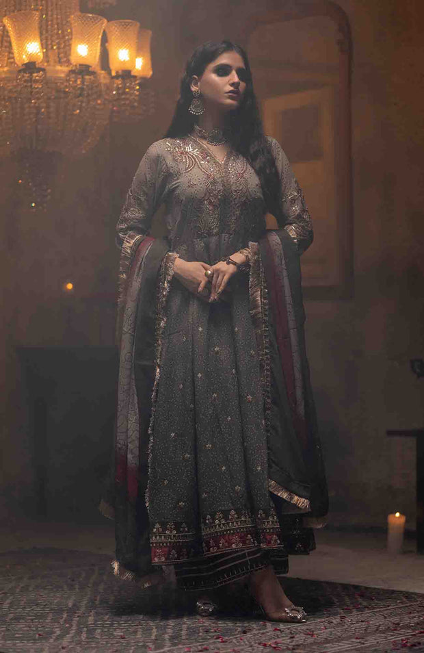 Abtextiles - Zurr Signature Luxury Chiffon'25 by AB Textiles Chiffon Suit Ready To wear 3 Piece-Wedding Collection - aubranz.com