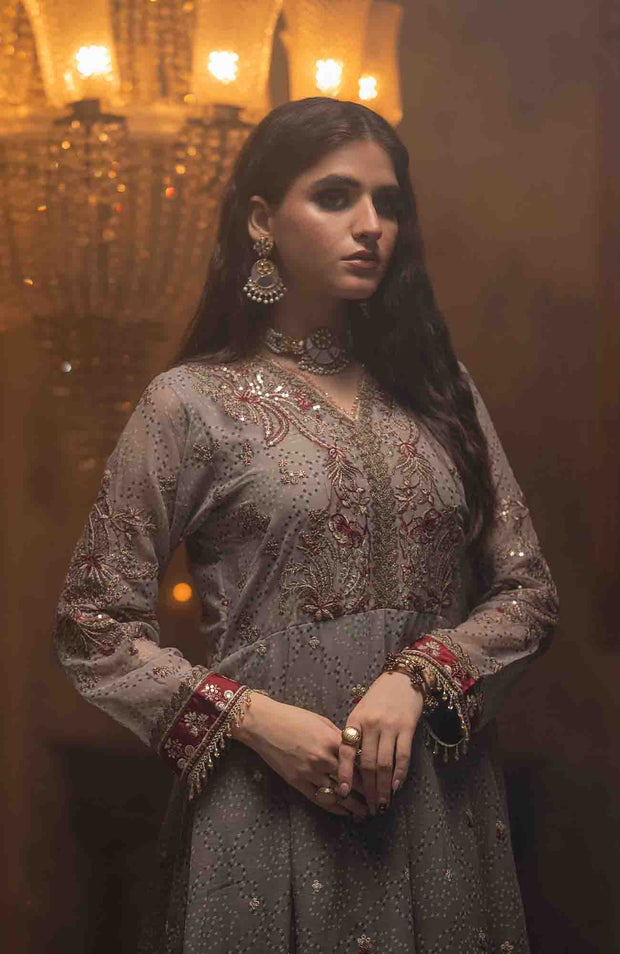 Abtextiles - Zurr Signature Luxury Chiffon'25 by AB Textiles Chiffon Suit Ready To wear 3 Piece-Wedding Collection - aubranz.com