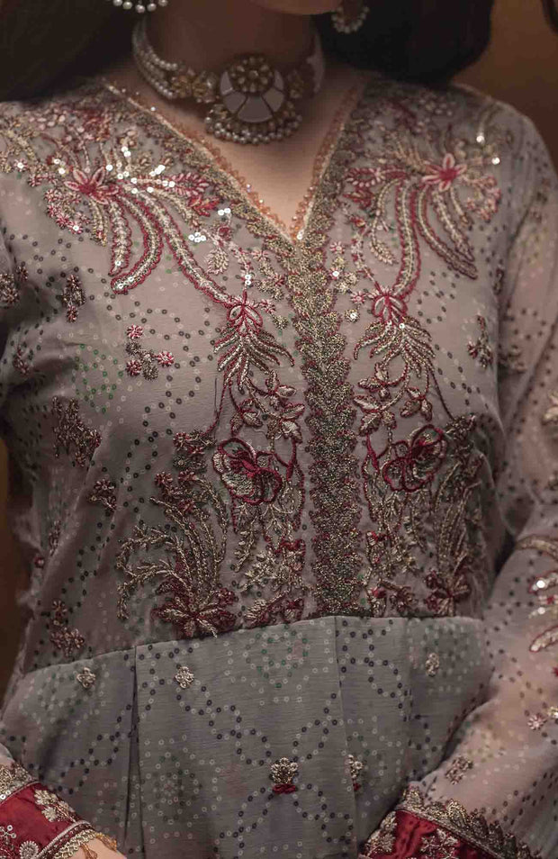 Abtextiles - Zurr Signature Luxury Chiffon'25 by AB Textiles Chiffon Suit Ready To wear 3 Piece-Wedding Collection - aubranz.com