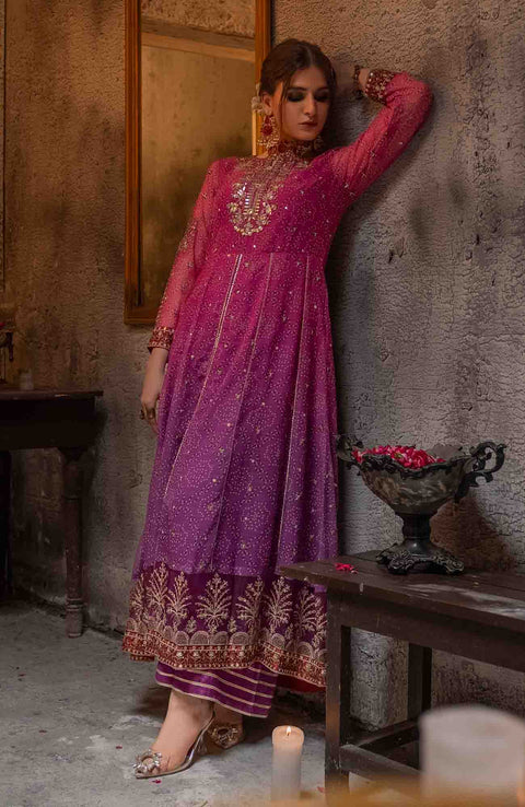 Abtextiles - Zurr Signature Luxury Chiffon'25 by AB Textiles Chiffon Suit Ready To wear 3 Piece-Wedding Collection - aubranz.com