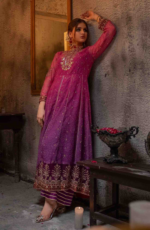 Abtextiles - Zurr Signature Luxury Chiffon'25 by AB Textiles Chiffon Suit Ready To wear 3 Piece-Wedding Collection - aubranz.com