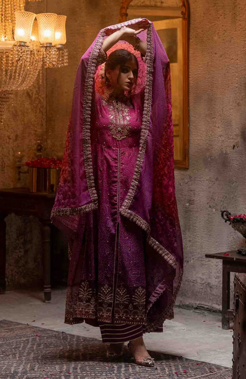 Abtextiles - Zurr Signature Luxury Chiffon'25 by AB Textiles Chiffon Suit Ready To wear 3 Piece-Wedding Collection - aubranz.com