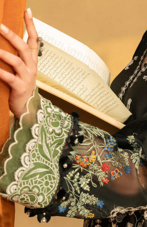 Saira_Rizwan - Saira Rizwan Luxury Lawn'25 Embroidered Suits unstitched 3 Piece - Summer Collection - aubranz.com