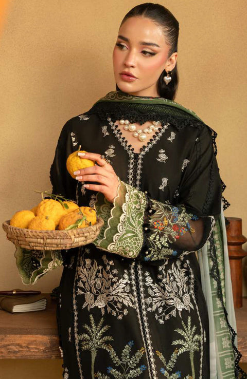 Saira_Rizwan - Saira Rizwan Luxury Lawn'25 Embroidered Suits unstitched 3 Piece - Summer Collection - aubranz.com