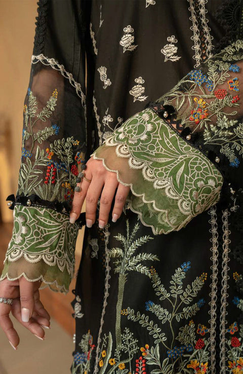 Saira_Rizwan - Saira Rizwan Luxury Lawn'25 Embroidered Suits unstitched 3 Piece - Summer Collection - aubranz.com