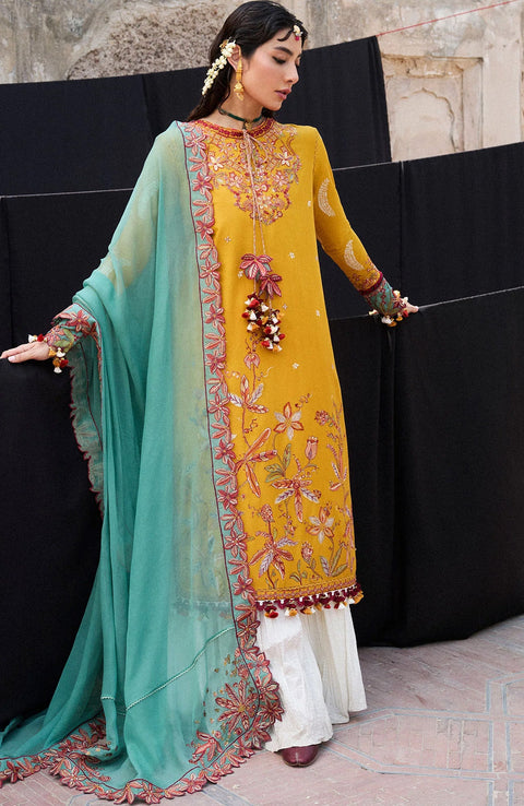 Hussainrehar - Hussain Rehar Nirmal Spring Summer'25 Embroidered Lawn Suits Unstitched 3 Piece Summer Collection - aubranz.com