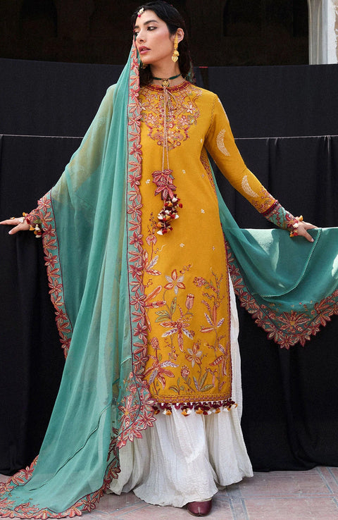 Hussainrehar - Hussain Rehar Nirmal Spring Summer'25 Embroidered Lawn Suits Unstitched 3 Piece Summer Collection - aubranz.com