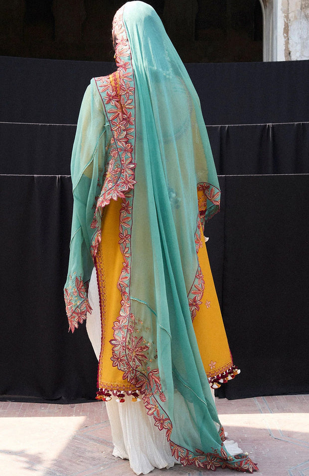 Hussainrehar - Hussain Rehar Nirmal Spring Summer'25 Embroidered Lawn Suits Unstitched 3 Piece Summer Collection - aubranz.com