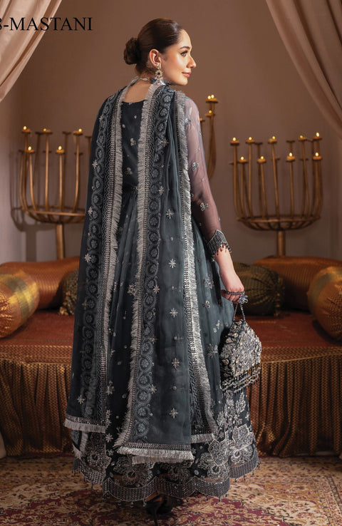 Alizehbybilal - Jhalak by Alizeh Embroidered Chiffon Suit Unstitched 3 Piece - Formal Collection - aubranz.com