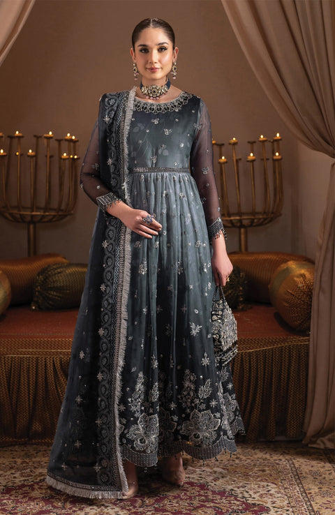 Alizehbybilal - Jhalak by Alizeh Embroidered Chiffon Suit Unstitched 3 Piece - Formal Collection - aubranz.com