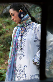 Zaha - Neelum Lawn'25 by Zaha Embroidered Suit Unstitched 3 piece - Summer Collection - aubranz.com