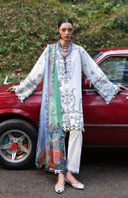 Zaha - Neelum Lawn'25 by Zaha Embroidered Suit Unstitched 3 piece - Summer Collection - aubranz.com