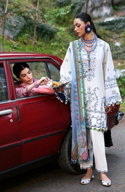 Zaha - Neelum Lawn'25 by Zaha Embroidered Suit Unstitched 3 piece - Summer Collection - aubranz.com