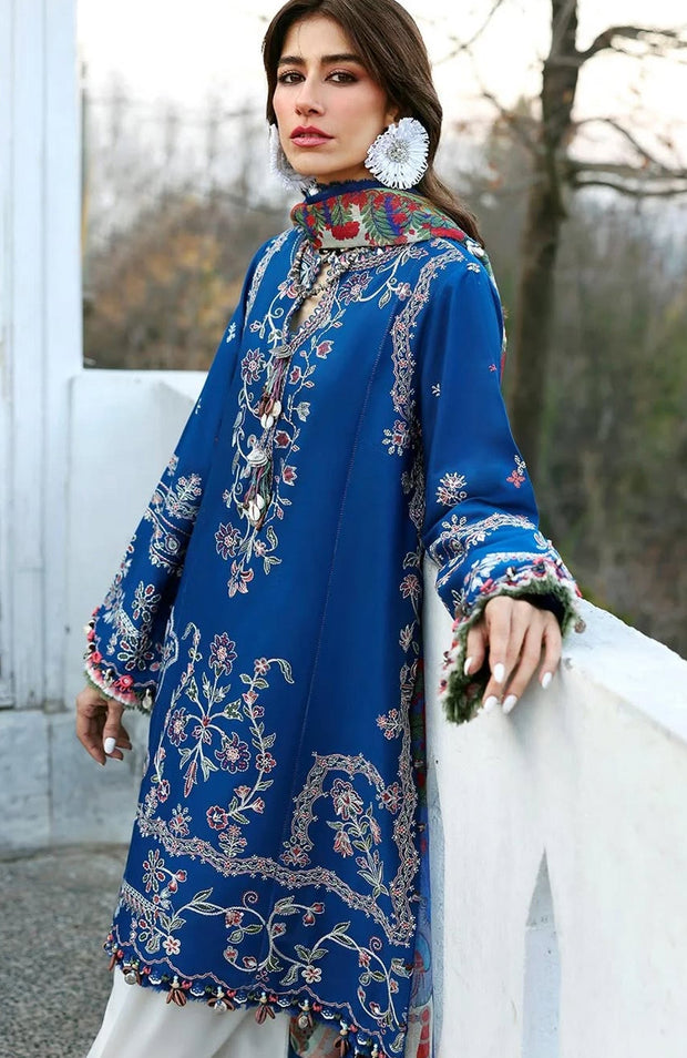 Zaha - Neelum Lawn'25 by Zaha Embroidered Suit Unstitched 3 piece - Summer Collection - aubranz.com