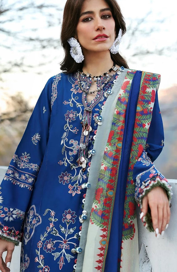 Zaha - Neelum Lawn'25 by Zaha Embroidered Suit Unstitched 3 piece - Summer Collection - aubranz.com