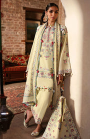 Zaha - Zaha festive Spring Summer'25 Embroidered Lawn Suits Unstitched 3 Piece - Summer Collection - aubranz.com