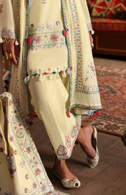 Zaha - Zaha festive Spring Summer'25 Embroidered Lawn Suits Unstitched 3 Piece - Summer Collection - aubranz.com