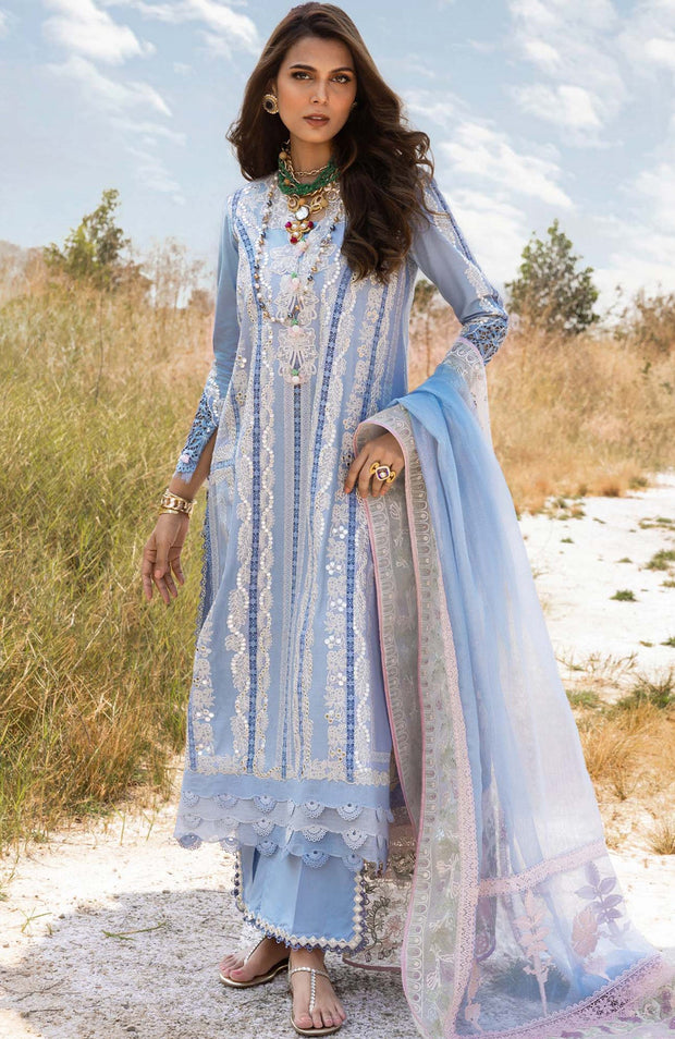 Sairashakira - Saira Shakira Lawn'25 Embroidered Suits Unstitched 3 Piece - Summer Collection - aubranz.com