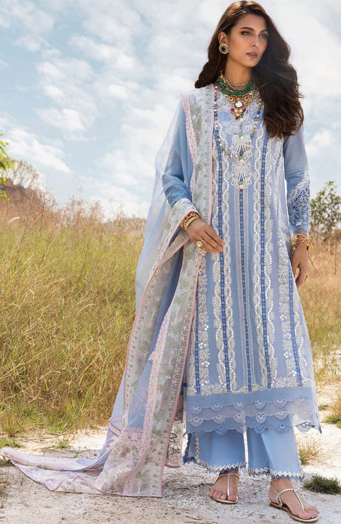 Sairashakira - Saira Shakira Lawn'25 Embroidered Suits Unstitched 3 Piece - Summer Collection - aubranz.com