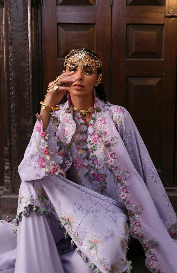 Zaha - Zaha festive Spring Summer'25 Embroidered Lawn Suits Unstitched 3 Piece - Summer Collection - aubranz.com
