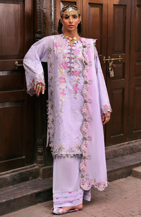 Zaha - Zaha festive Spring Summer'25 Embroidered Lawn Suits Unstitched 3 Piece - Summer Collection - aubranz.com