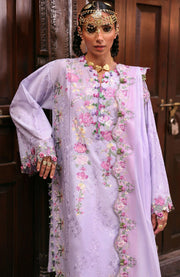 Zaha - Zaha festive Spring Summer'25 Embroidered Lawn Suits Unstitched 3 Piece - Summer Collection - aubranz.com