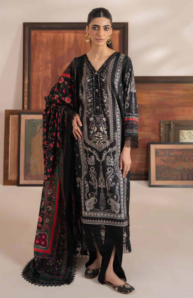 Mausummery - Mausummery Printed Linen'25 Unstitched 3 Piece - Winter Collection - aubranz.com