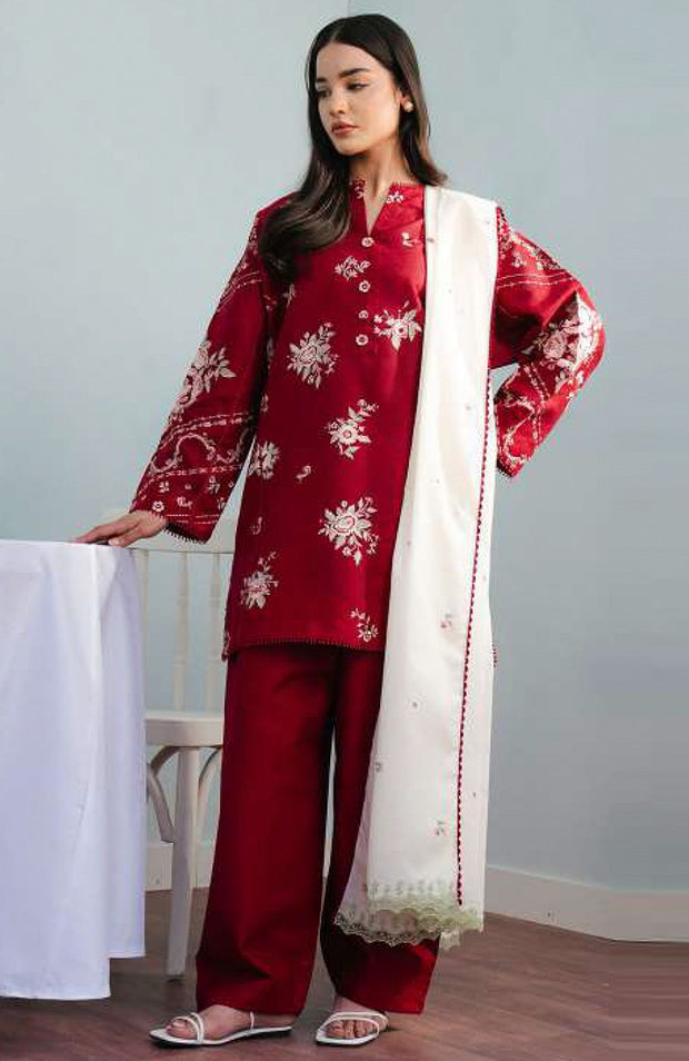 Zara_Shahjahan - Coco Lawn'25 By Zara Shahjahan Embroidered Suits Unstitched 3 Piece - Summer Collection - aubranz.com