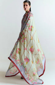 Hussainrehar - Jugnu Spring Summer'25 By Hussain Rehar Embroidered Lawn Suits Unstitched 3 Piece - Summer Collection - aubranz.com