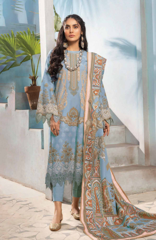 Mausummery - Mausummery Printed Khaddar'25 Unstitched 3 Piece - Winter Collection - aubranz.com