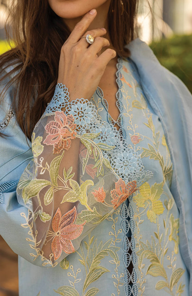 SKU#RR8 CARNATION LAWN'25 BY RANG RASIYA EMBROIDERED SUITS UNSTITCHED 3 PIECE - SUMMER COLLECTION
