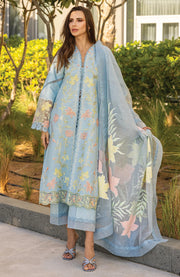 SKU#RR8 CARNATION LAWN'25 BY RANG RASIYA EMBROIDERED SUITS UNSTITCHED 3 PIECE - SUMMER COLLECTION