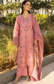 SUMMER COLLECTIONSKU#RR4 CARNATION LAWN'25 BY RANG RASIYA EMBROIDERED SUITS UNSTITCHED 3 PIECE