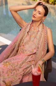 Faizasaqlain - FAIZA SAQLAIN ZINNIA LUXURY LAWN'25 EMBROIDERED SUITS UNSTITCHED 3 PIECE - SUMMER COLLECTION - aubranz.com