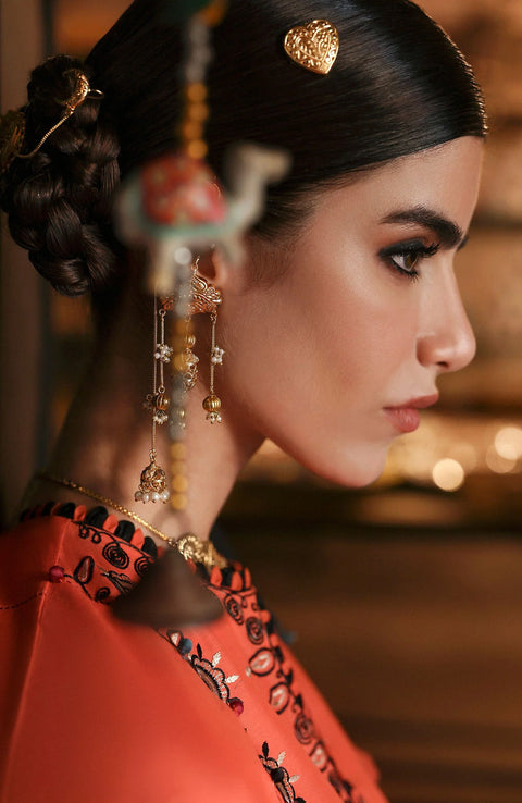 Zaha - Zaha festive Spring Summer'25 Embroidered Lawn Suits Unstitched 3 Piece - Summer Collection - aubranz.com