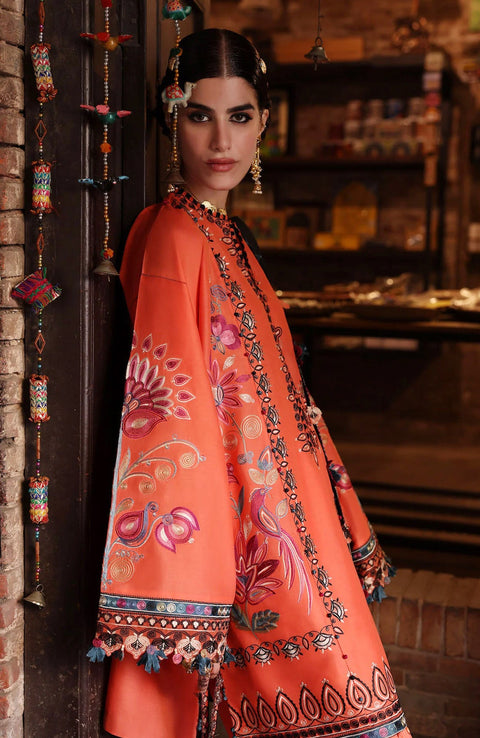 Zaha - Zaha festive Spring Summer'25 Embroidered Lawn Suits Unstitched 3 Piece - Summer Collection - aubranz.com