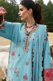 Zaha - Neelum Lawn'25 by Zaha Embroidered Suit Unstitched 3 piece - Summer Collection - aubranz.com