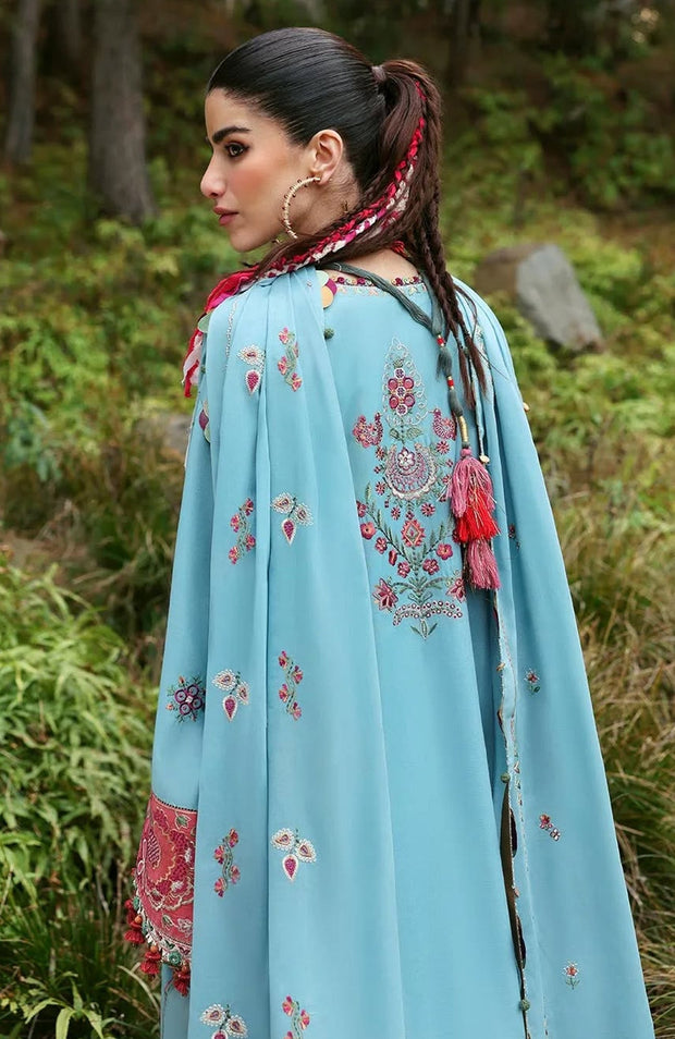 Zaha - Neelum Lawn'25 by Zaha Embroidered Suit Unstitched 3 piece - Summer Collection - aubranz.com