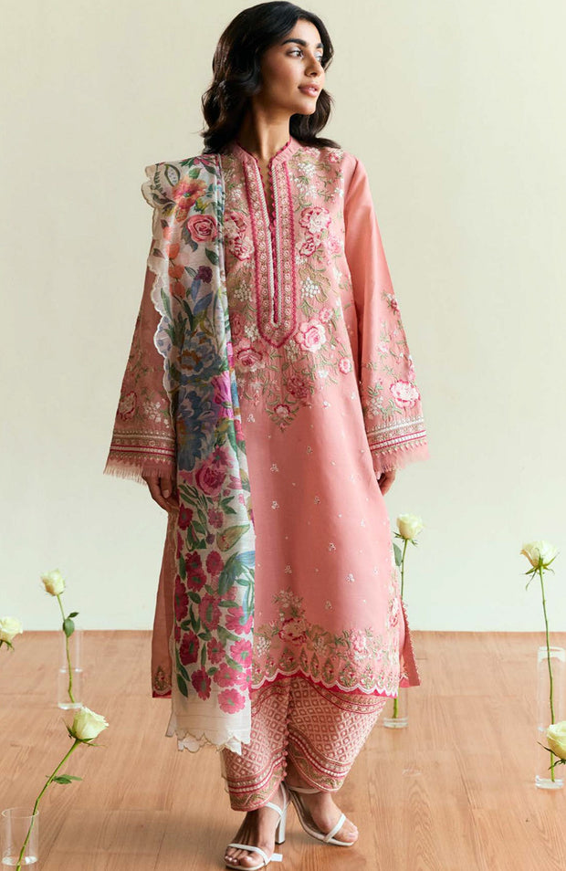 Zara_Shahjahan - Coco Eid Edit'25 By Zara ShahJahan Embroidered Lawn Suits Unstitched 3 Piece - Summer Collection - aubranz.com