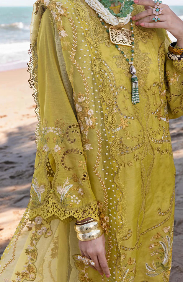 SUITS UNSTITCHED 3 PIECE - SUMMER COLLECTIONSKU#SS6 SAIRA SHAKIRA LAWN'25 EMBROIDERED