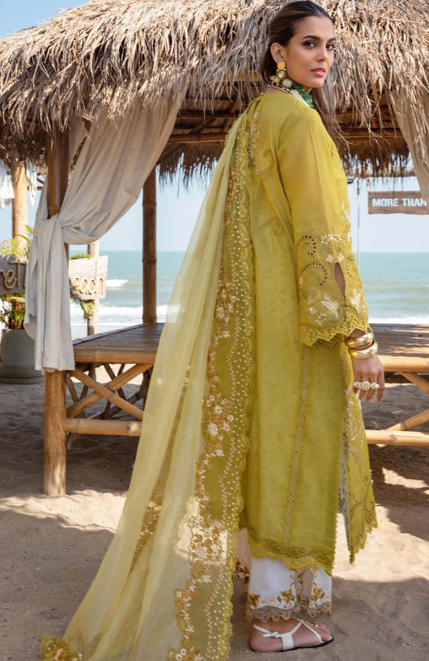 SUITS UNSTITCHED 3 PIECE - SUMMER COLLECTIONSKU#SS6 SAIRA SHAKIRA LAWN'25 EMBROIDERED