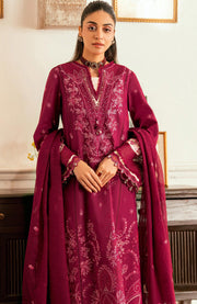 Qalamkar - Luxury Lawn Eid Edit'25 By Qalamkar Embroidered Suits Unstitched 3 Piece - Summer Collection - aubranz.com