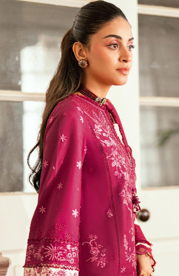 Qalamkar - Luxury Lawn Eid Edit'25 By Qalamkar Embroidered Suits Unstitched 3 Piece - Summer Collection - aubranz.com