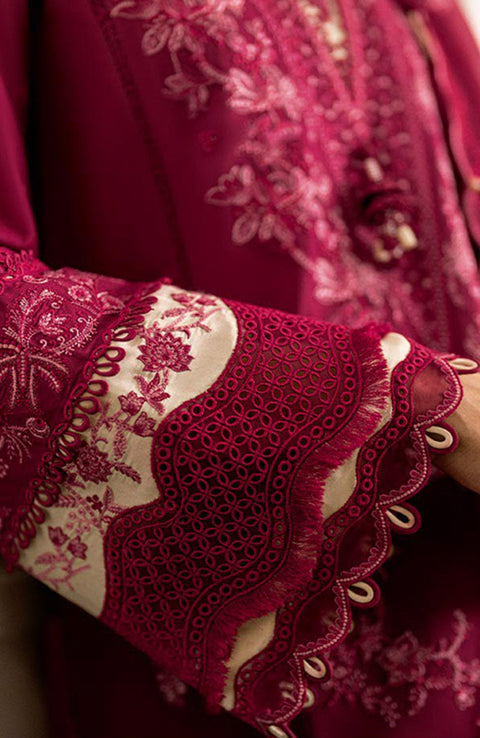 Qalamkar - Luxury Lawn Eid Edit'25 By Qalamkar Embroidered Suits Unstitched 3 Piece - Summer Collection - aubranz.com