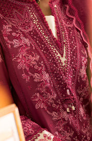 Qalamkar - Luxury Lawn Eid Edit'25 By Qalamkar Embroidered Suits Unstitched 3 Piece - Summer Collection - aubranz.com