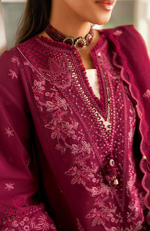 Qalamkar - Luxury Lawn Eid Edit'25 By Qalamkar Embroidered Suits Unstitched 3 Piece - Summer Collection - aubranz.com