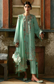 Zaha - Zaha festive Spring Summer'25 Embroidered Lawn Suits Unstitched 3 Piece - Summer Collection - aubranz.com