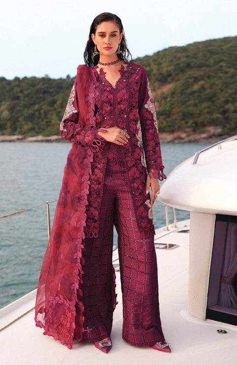 Afrozeh - Afrozeh Luxury Lawn Collection'25 Embroidered Lawn Suits Unstitched 3 Piece - Summer Collection - aubranz.com